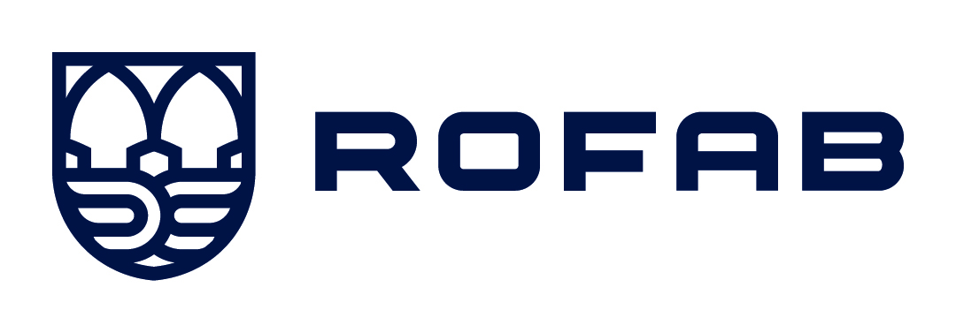 rofab logo horistontal blue
